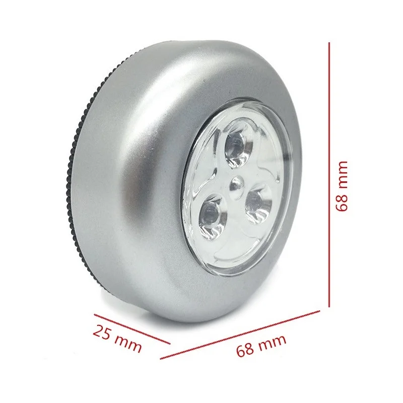 Microscope Bottom Illumination LED Touch Lamp  3 Beads Paste Light for Student Monocular Biological Microscope Accessories