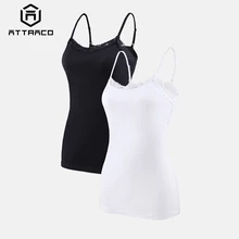 Camisole Женская Базовая майка из хлопка, мягкая кружевная майка с регулируемыми бретелями, ночная одежда для сна, комплект из 2 предметов
