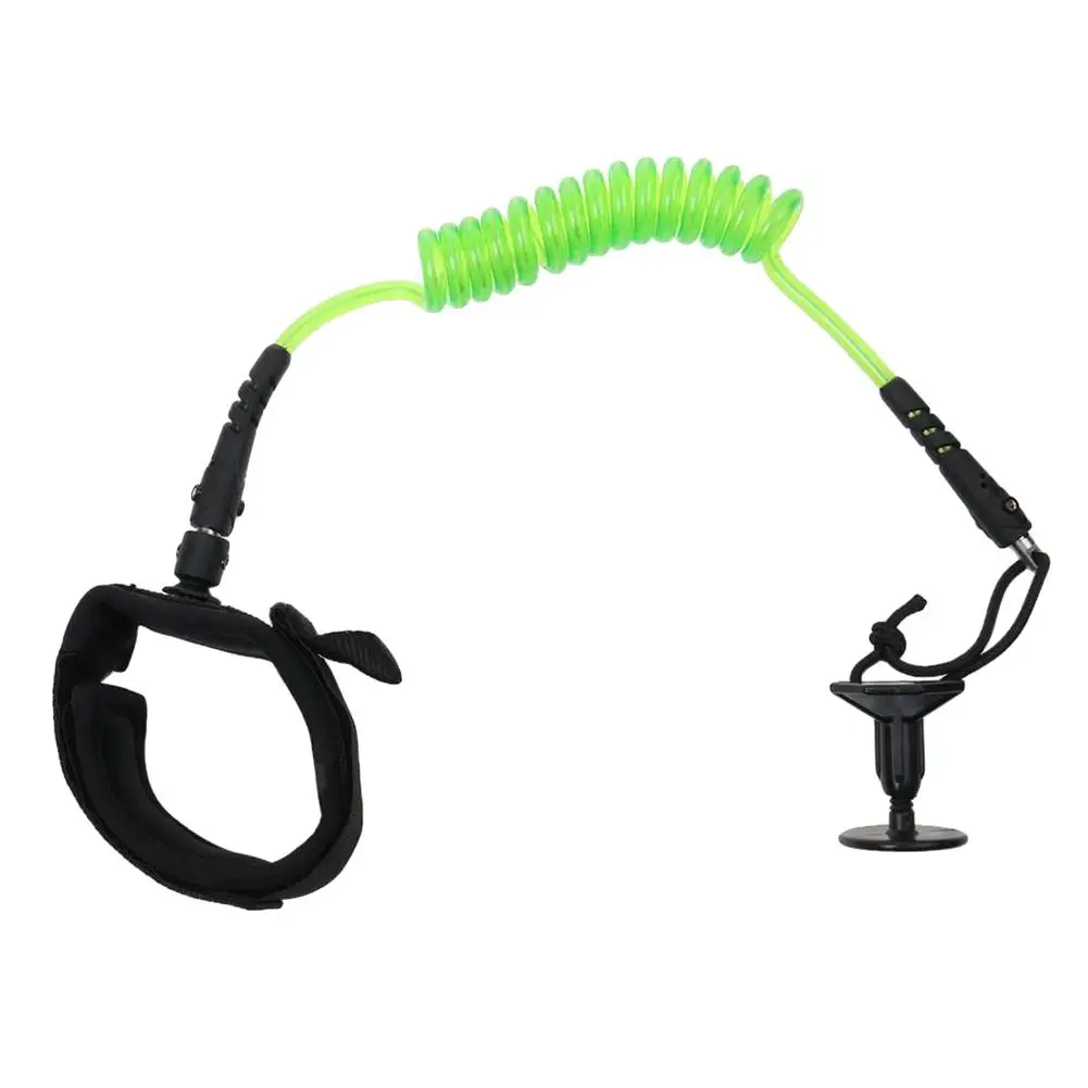 Bodyboard Surfboard Coiled Wrist Leash Bicep Arm Strap Belt Holder with Plug