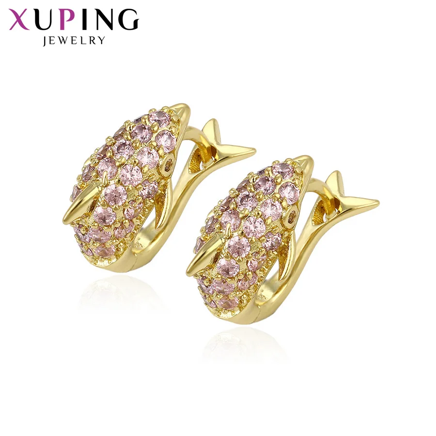 

Xuping Fashion Earring High Quality Earring of Fish Shape for Women Gold Color Plated Thanksgiving Gift S52,3-25024