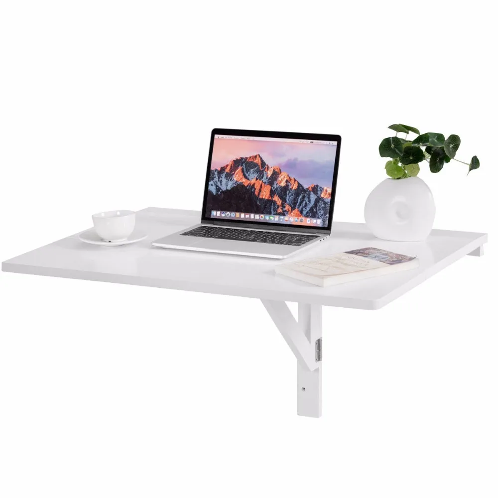 Bathroom or Balcony Bedroom Floating Computer Desk Dining Table Coffee Drop-Leaf Drop-Leaf Wall Mounted Table Gosuguu Wall-Mounted Folding Table Space Saving Hanging Table for Study