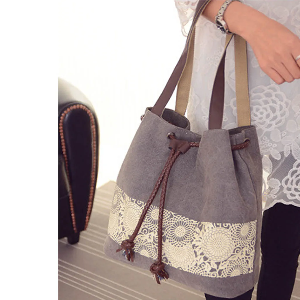 Maison fabre Для женщин сумки Мода Большой Ёмкость в этническом стиле Стиль женская сумка Холст сумки для покупок сумки через плечо сумки из натуральной кожи May16