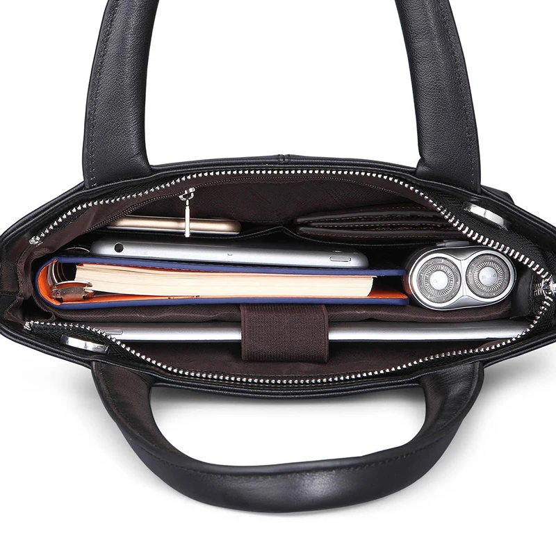 

Man Genuine Leather Handbag Men Shoulder Bag Male Business Briefcase Bags Designer Handbags High Quality Shoulder Bags FEGER