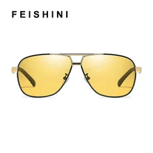 Качественные дневные очки ночного видения водительские Поляризованные солнечные очки солнцезащитные очки мужские желтые автомобильные водительские фотохромные очки на открытом воздухе