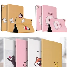 Мультфильм Стиль флип мягкая задняя крышка из искусственной кожи чехол для iPad 2/3/4 Air Air2 мини подставка чехол для нового iPad 9,7 с автоматическим включением/Sleep(Пробуждение/спящий режим
