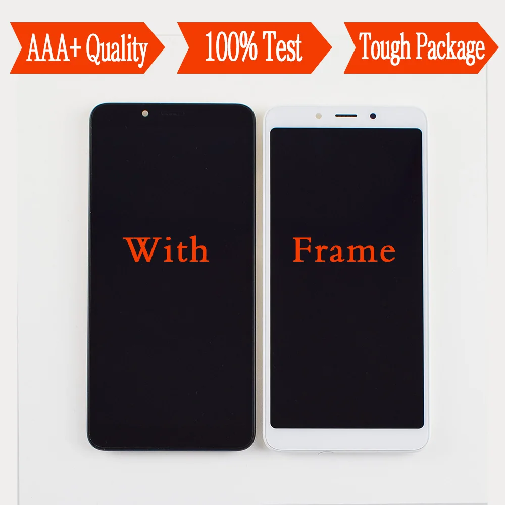 

For Xiaomi Redmi 6A LCD Redmi 6 M1804C3DT M1804C3DH M1804C3DE M1804C3CG LCD Display Touch Screen Sensor Assembly With Frame