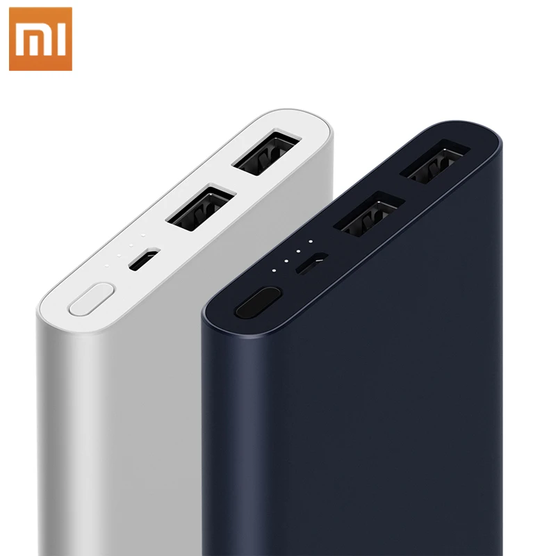 

Xiaomi Original Mi Emergency Power Bank 2 10000 mAh Dual USB Output 18W Quick Charge 10000mAh Powerbank External Battery Pack