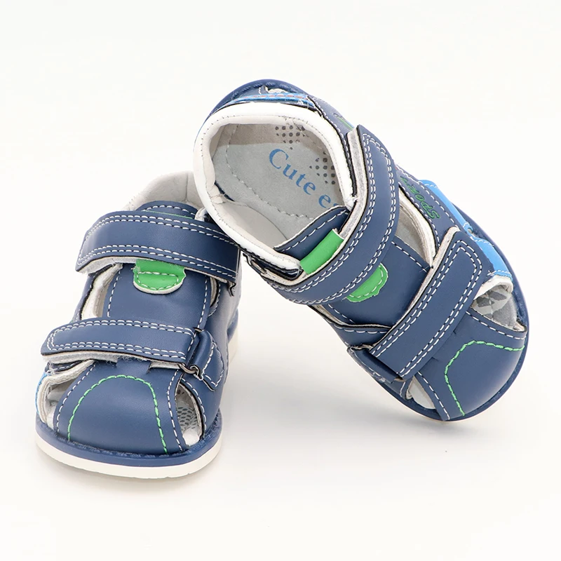 Cena Śliczne Eagle letnie chłopcy ortopedyczne sandały Pu skórzane buty dla małych dzieci dla chłopców zamknięte Toe płaskie buty dla dzieci rozmiar 22 27 No. A192