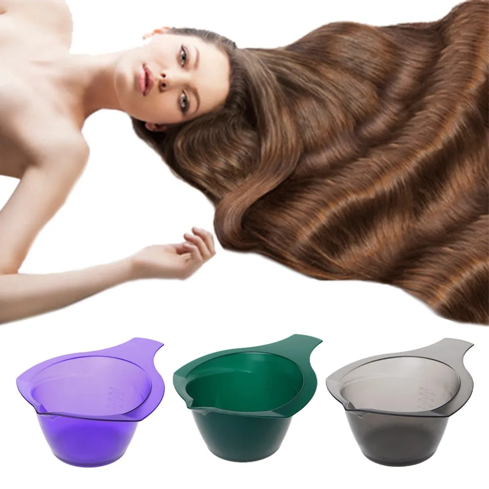 

Hair Color Dye Bowl With Graduate Tint Bleach Mixing Container 19x15cm For Hairdressing Salon or Home Use