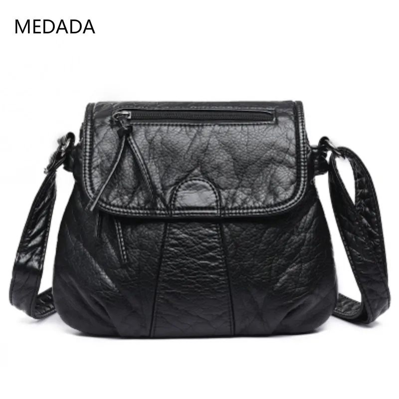 

MEDADA Summer 2019 New Style Square Bag Girl Slant Bag, Single Shoulder Mini Soft Leather Bag