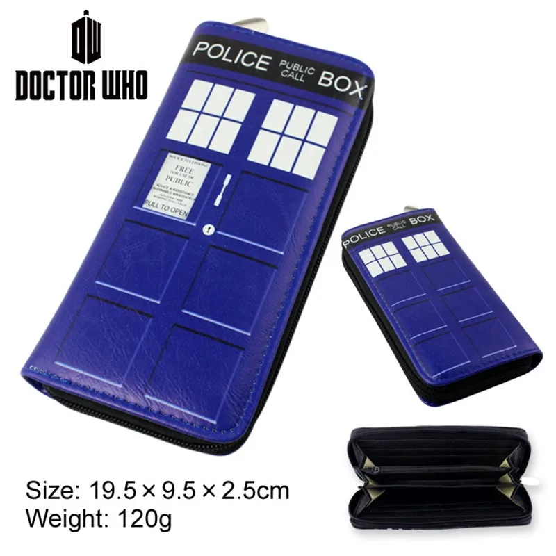 Кошелек Doctor Who, кошелек Dr Who из искусственной кожи, игрушки на молнии, длинные кошельки, кошельки Tardis, косплей, сумка для денег, подарок, мужской кошелек