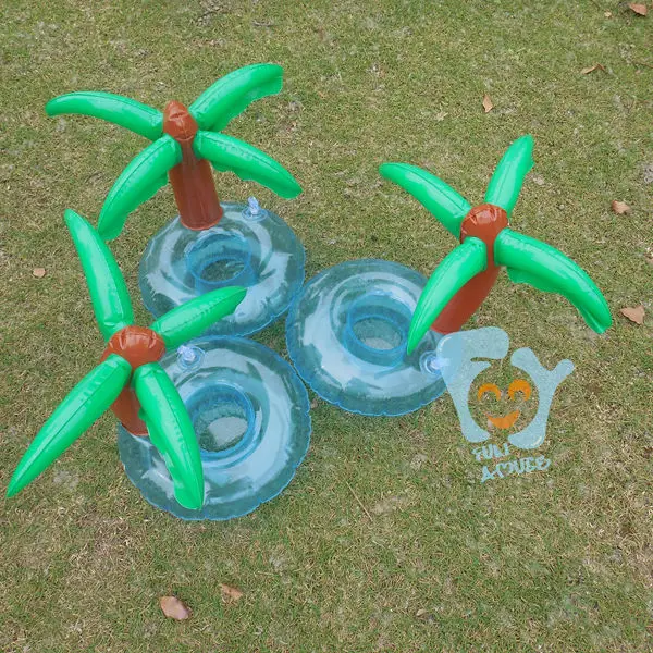 Надувной бассейн напиток держатели Пальма может держатель float пляж воды забавная игрушка 15 шт. в партии шкафа piscina