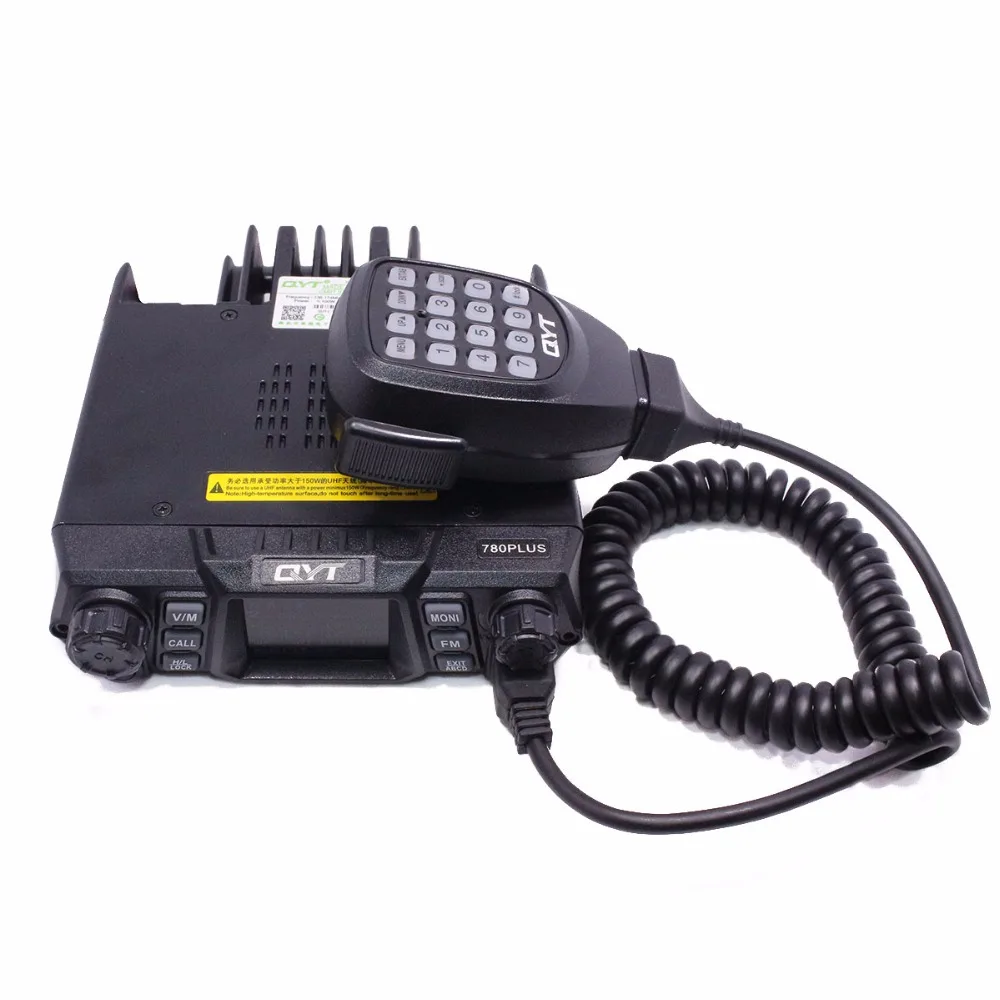 

QYT KT-780Plus Super High Power 100W Car Mobile Radio VHF 136-174mhz Long range communication car mini Mobile Radio Transceiver