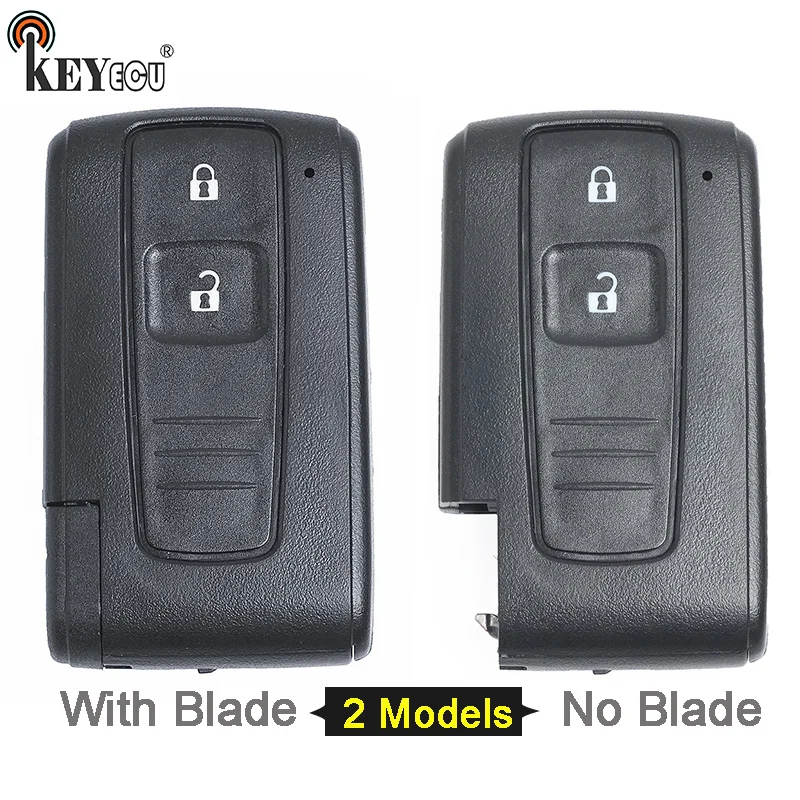 KEYECU for Toyota Prius Replacement Smart Remote Car Key Shell Case Fob 2 Button With/No Uncut Blade (Only Shell) KEYECU for Toyota Prius Replacement Smart Remote Car Key Shell Case Fob 2 Button With/No Uncut Blade (Only Shell)