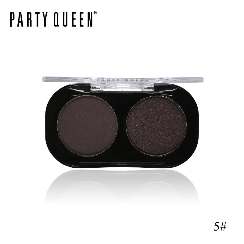 Party Queen Shimmer Matte 2 вида цветов Палитра теней для век Косметика телесный Пигмент Макияж интенсивный блеск цвет земли дымчатые тени для век