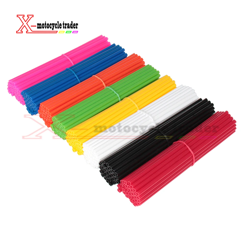 

36Pcs Motorcycle Spoke Skins Wheel Rim Wrap Tubes Cover For CRF YZ EXC CR RM Universal Dirt Bike Free shipping