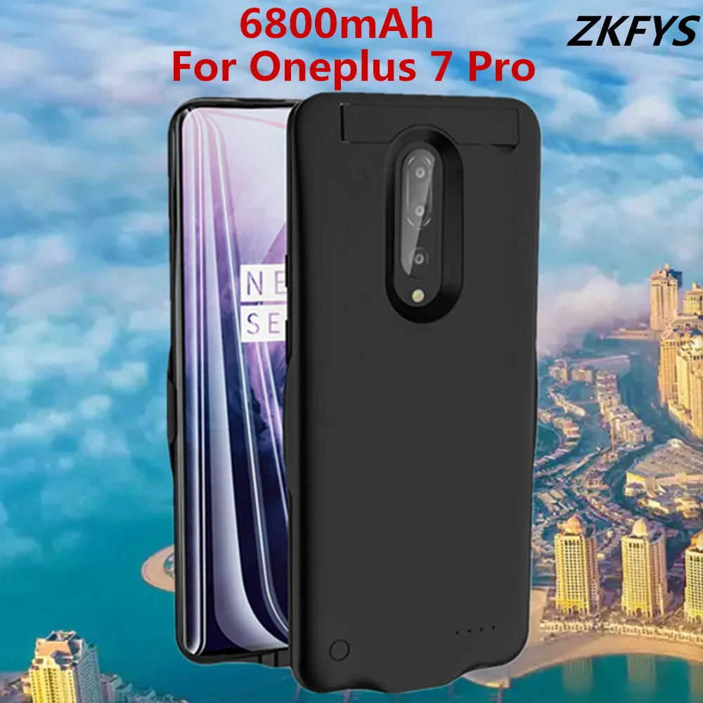 6800mAh High Quality External Power Bank Battery Pack Backup Charger Case For Oneplus 7 Pro Fast