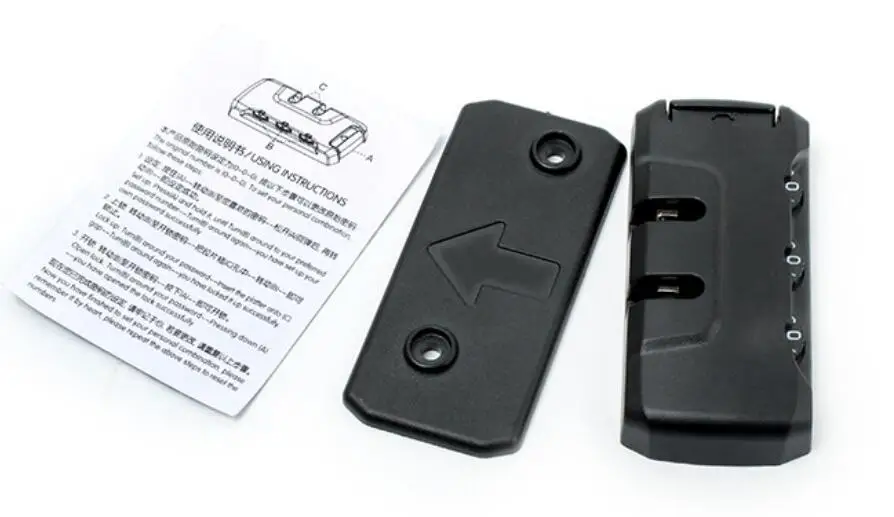 

new 1 piece 3 Digital Combination Lock Luggage Suitcase Travel Bag Code Combination Lock ABS material