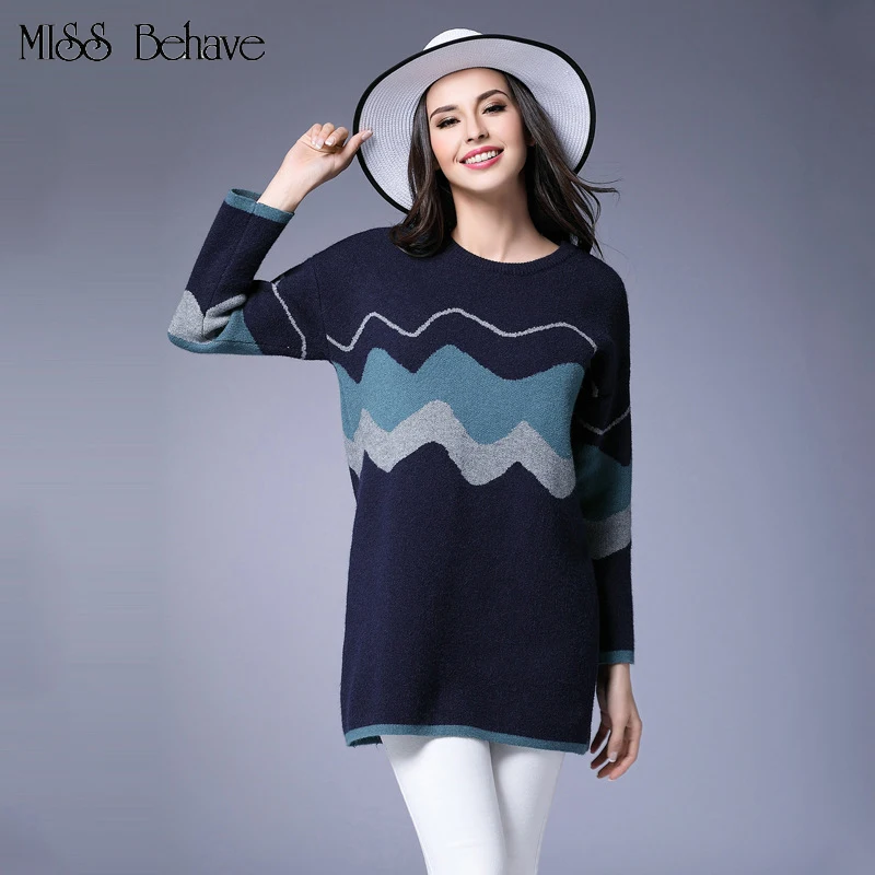 Oversized Sweater for Women 4XL 5XL 2017 Autumn Winter Blue Loose Cool Pullover Sweaters Female 