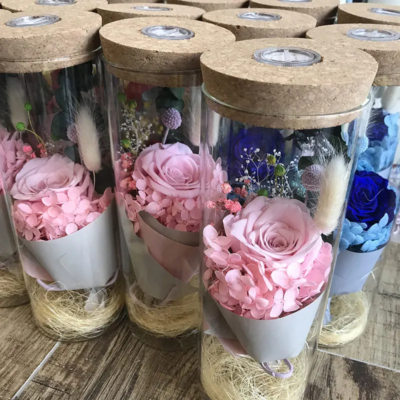 

Dropshipping LED Bloom Rose Bottle Lamp Flower Bottle Light + Remote Control Home Room Party Decor Gifts MDP66