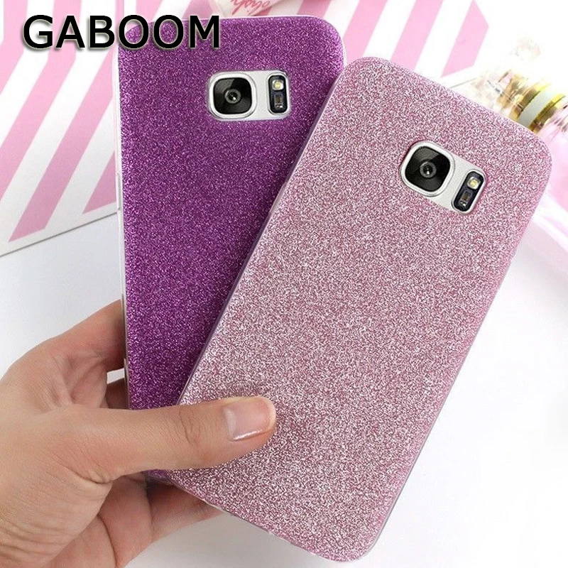 GABOOM Glitters Shiny Phone Cases for Samsung Galaxy S8 Plus Case S7 S6 Edge Soft TPU Silicone Covers |