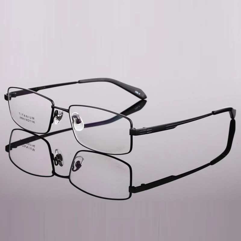 Для мужчин зрелище Рамка Очки чистого Титан компьютер оптические очки ...