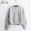 H.SA Winter Warm Sweaters and Twisted Pullovers Women Casual Short Feminino Knitted Sweater Jumpers Cheap Sweaters China sueter ► Photo 3/6