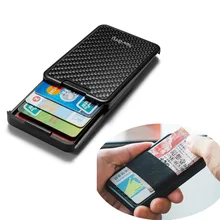 Мужской мини-кошелек из углеродного волокна для бизнеса, NFC, противоугонная коробка, чехол, зажим для кредитных карт