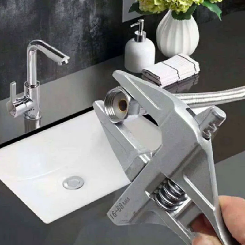 

Bathroom Wrench Aluminium Alloy 16-68mm Adjustable Opening Spanner Mini Nut Key Hand Tools SLC88