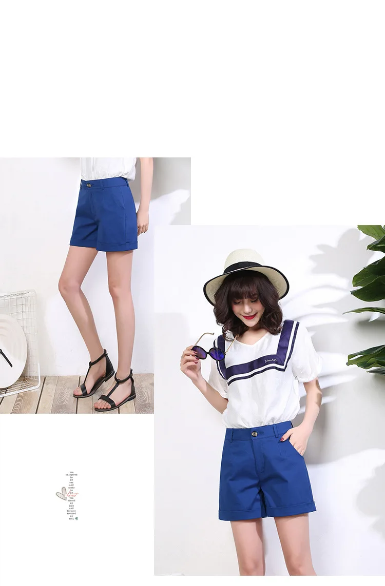 2018 летние шорты женские повседневная одежда универсальная Корейская свободные прямые женские Шорты