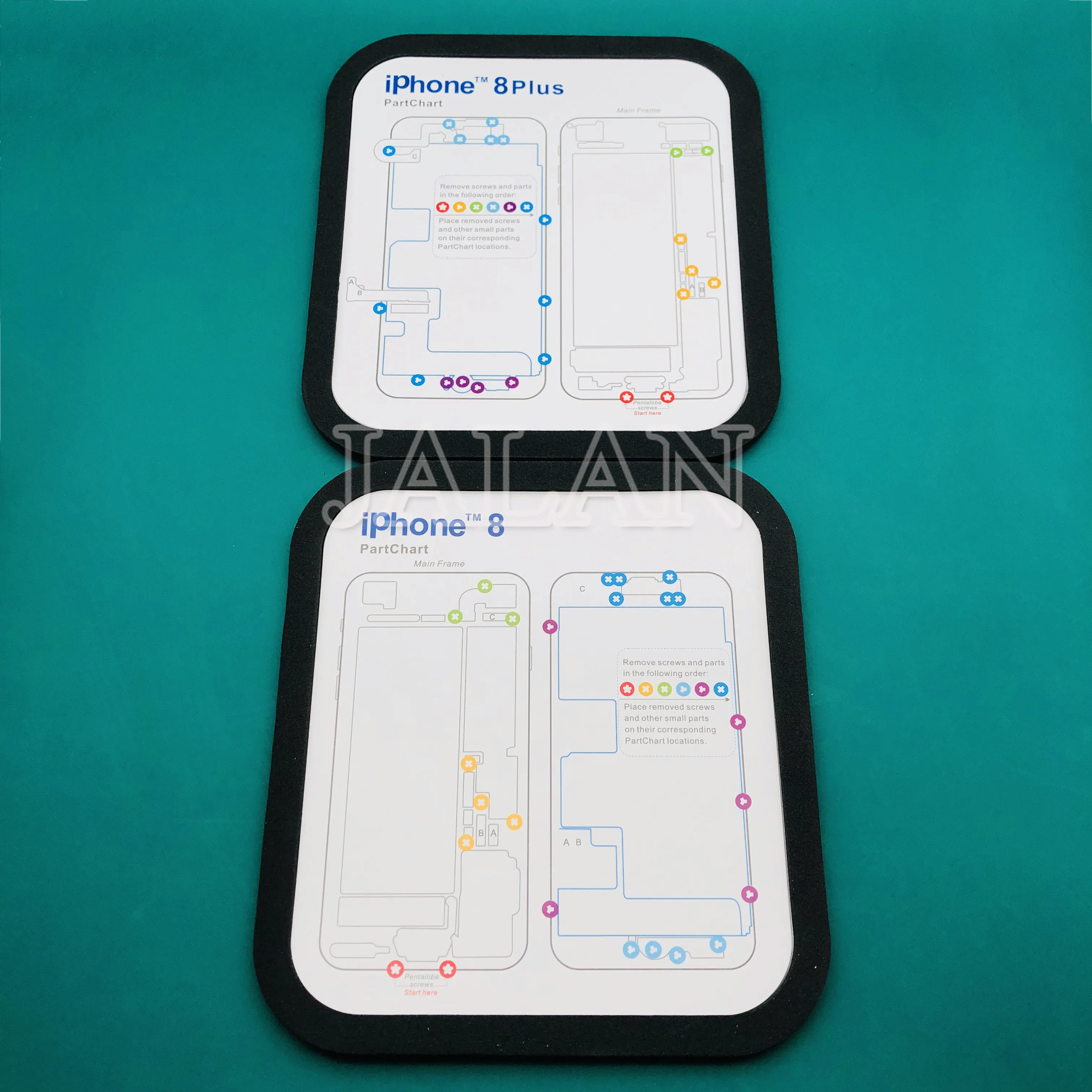 

Professional Disassembly Tools For iphone6 6s 6p 6sp 7 7p 8 8p X XS MAX XR screws and parts remove/place corresponding locations