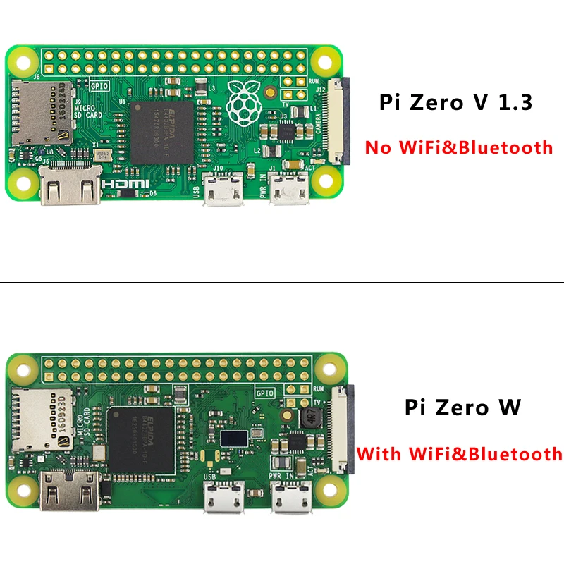 Raspberry Pi Zero W или Raspberry Pi Zero 1,3 стартовый комплект+ акриловый чехол+ GPIO Header+ теплоотвод 1 ГГц cpu 512Mb ram RPI 0/W
