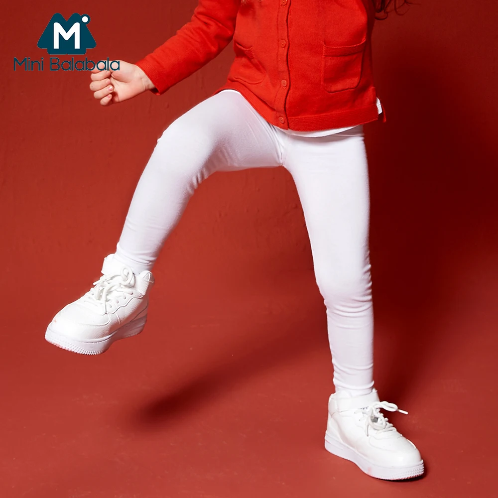 

Mini Balabala Kids Cotton Leggings Printed For Girls Toddler Kids Bottoms Pants Children Skinny Sweatpants with Elastic Waist
