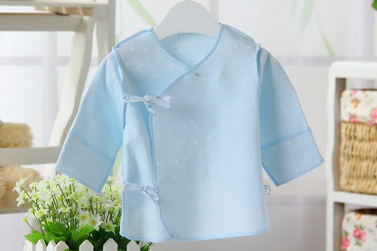 Одежда для малышей г. Всесезонная футболка новорожденного с мультяшным принтом, однотонная полуспинная одежда для малышей Детские топы с воротником