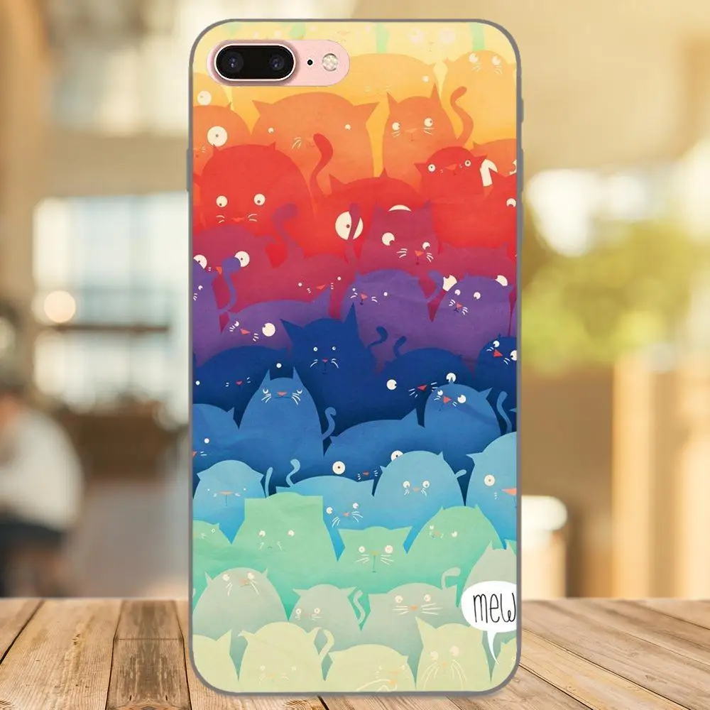 Милый городской мультяшный кот для Galaxy C5 C7 J1 J2 J3 J330 J5 J6 J7 J730 2017 Ace Core Duo Max Mini Plus Prime Pro