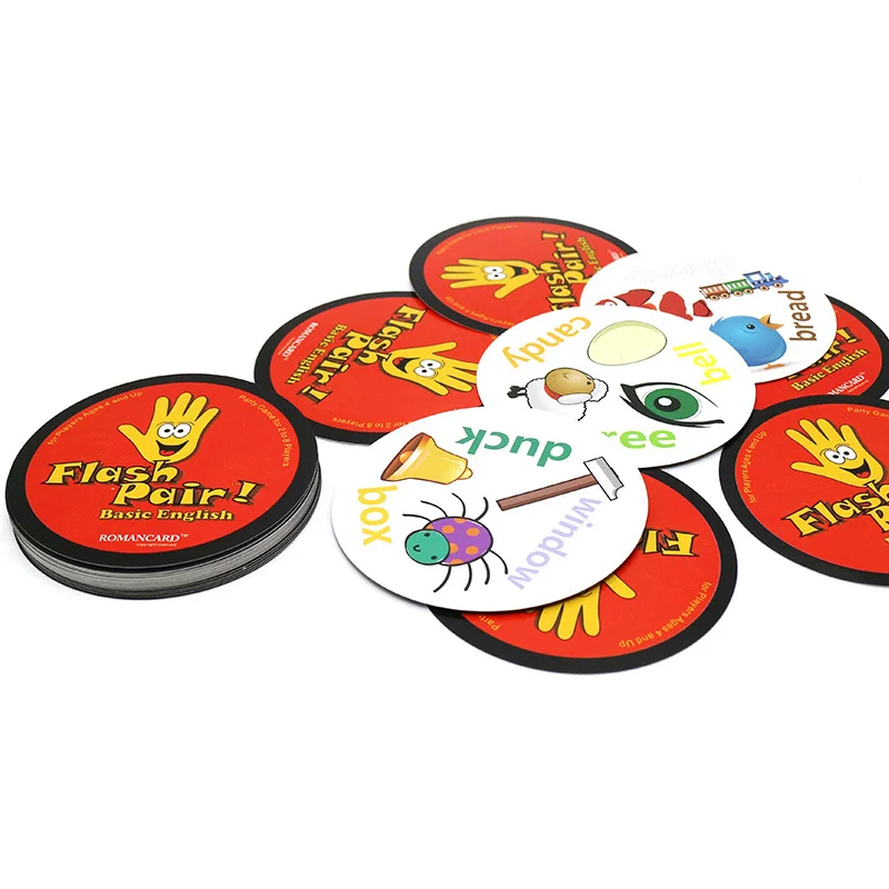 2018 hot board game Flash Pair Basic English family play for kids