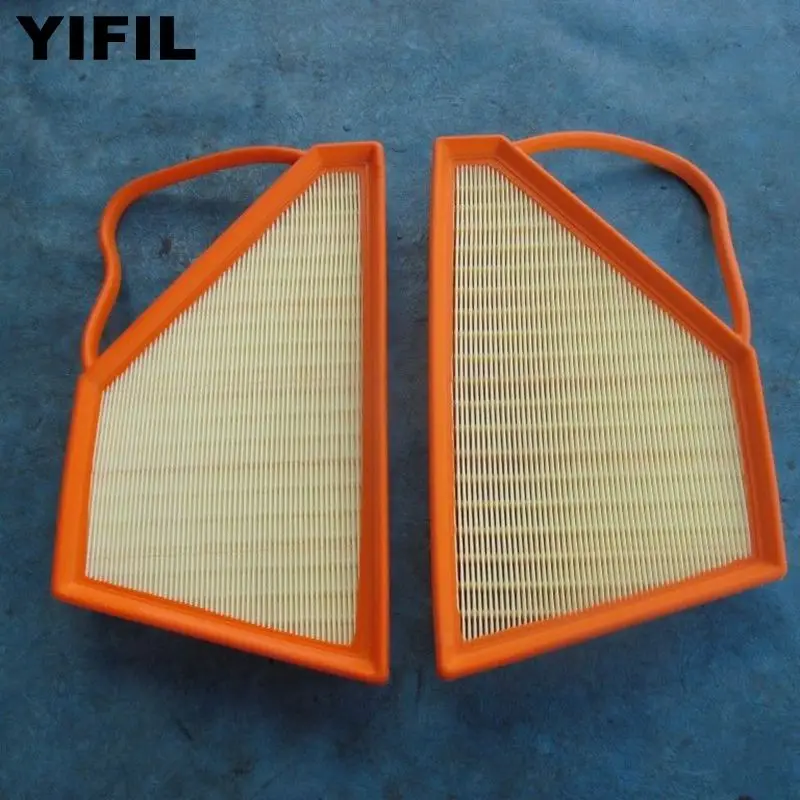 2PCS ENGINE AIR FILTER SET 3W0129620B 3W0129620C For BENTLEY GT