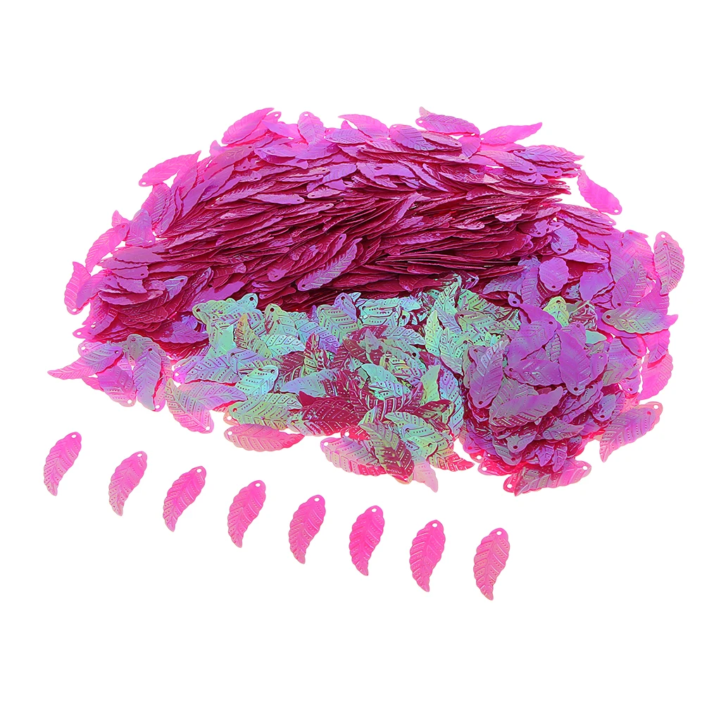 Bag of 1100Pcs DIY Loose Leaf Sequins Glitter Paillette Spangles Lentejuelas for Sewing Bag Wedding Dress Craft Cross Stitch