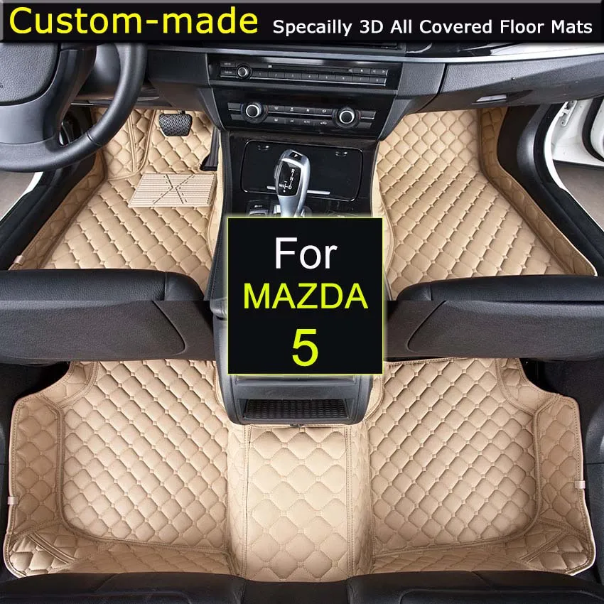 Автомобильные коврики для MAZDA 5 5/7 сидений индивидуальные ножные 3D ковры на заказ