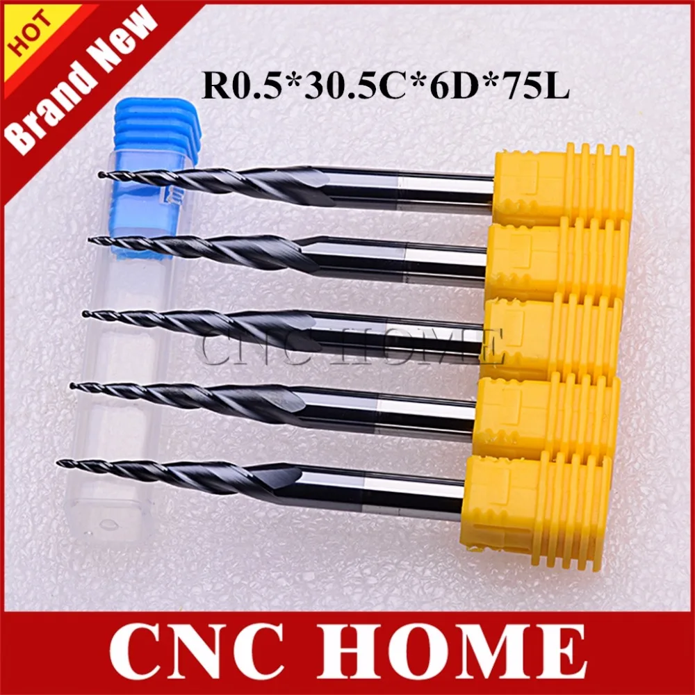 1x HRC55 2Flute R1.5 Micro Carbide Ball Nose End mill CNC Milling Cutter Dia=3mm