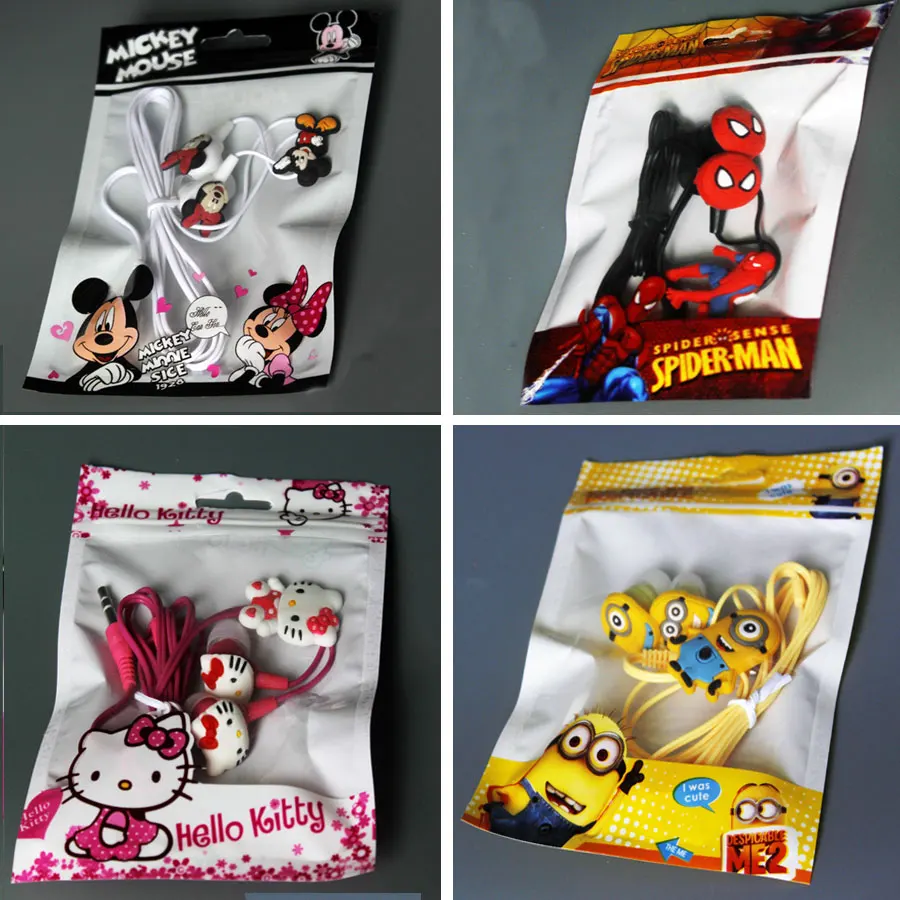 

NEW cartoon in-ear wired 3.5mm earphone Despicable Me Minions model earphone for MP3 MP4 cell phone