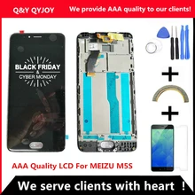 AAA Qualität LCD + Rahmen Für MEIZU M5S Lcd Display 5,2 Zoll Bildschirm + Digitizer touchscreen Für MEIZU M5S m612h LCD