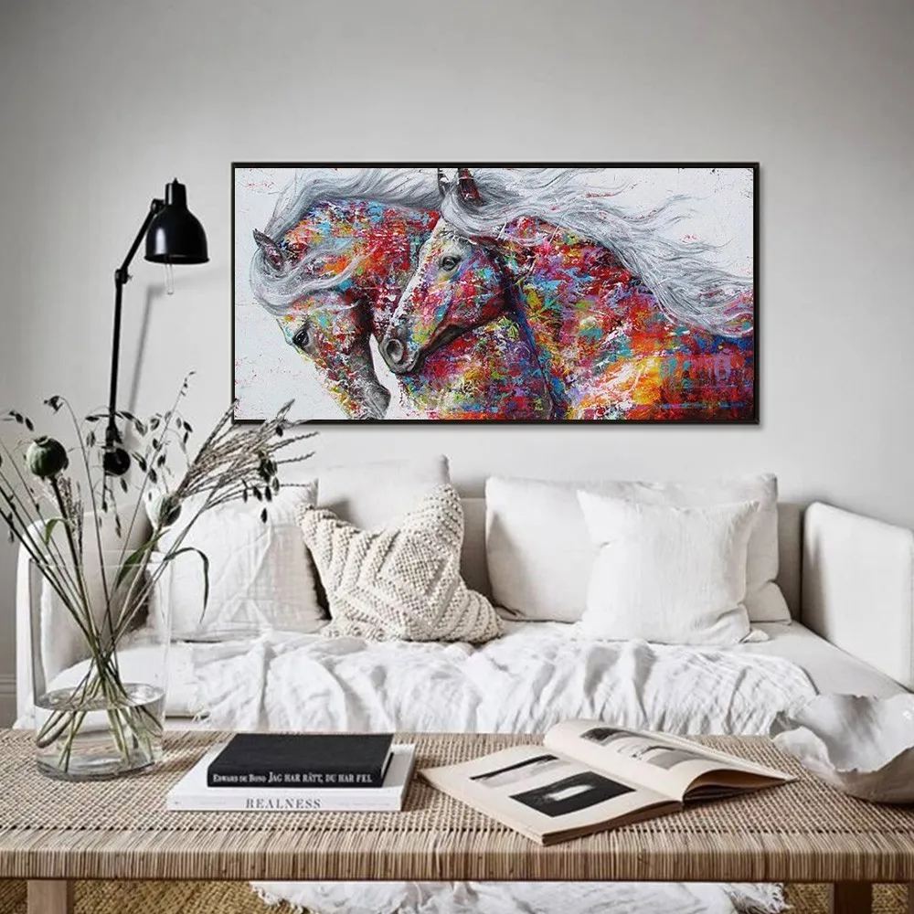 huacan алмазная картина лошадь материалов ручной работы шитья DIY алмазная вышивка животное мозаика картины стразами