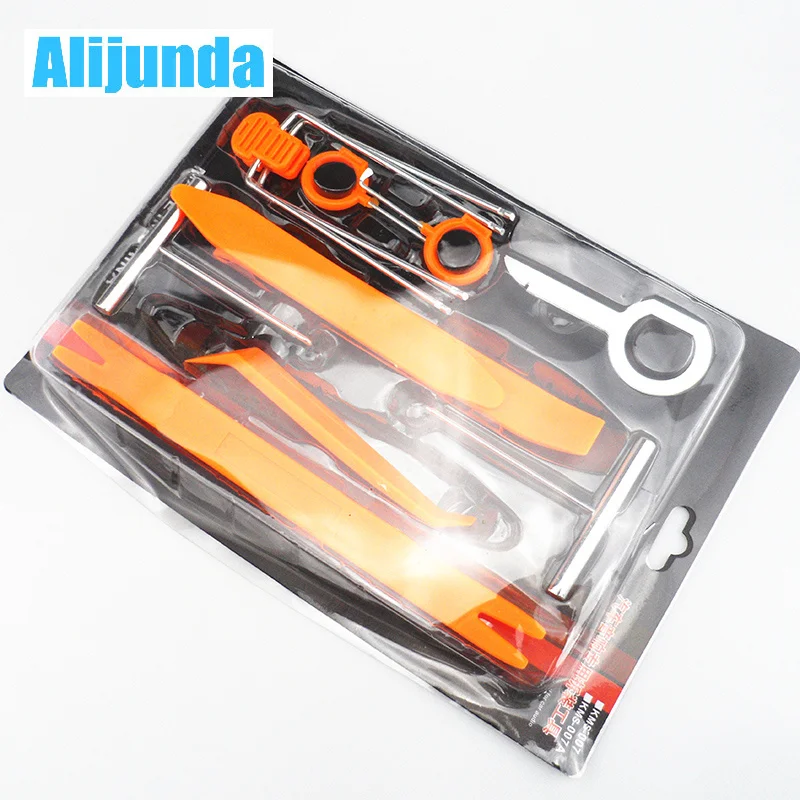 

12pcs Car Radio Door Clip Panel Trim Dash Audio Removal Open Installer Pry Tool For Car Vehicle for BMW Honda Audi Benz VW