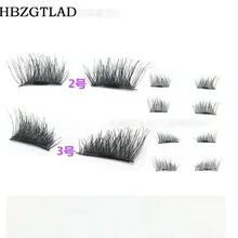 Hbzgtlad супер мягкий шелк искусственный магнитные накладные ресницы женский макияж Магнитная ресница Популярные 3d ресницы