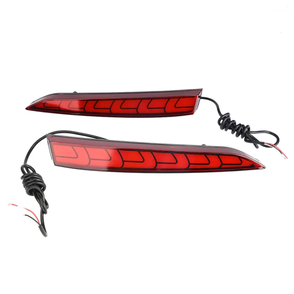 1 Pair Car Taillight DRL LED Signal Lights Rear Bumper Tail Brake Lamp