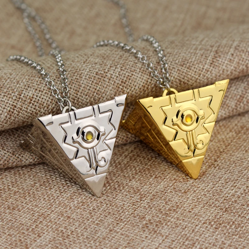 MQCHUN 3D Yu Gi Oh Necklace Anime Yugioh Millenium Pendant Jewelry Toy Yu Gi Oh Cosplay Pyramid Egyptian Eye Of Horus Necklace|Pendant Necklaces|Jewelry & Accessories - AliExpress