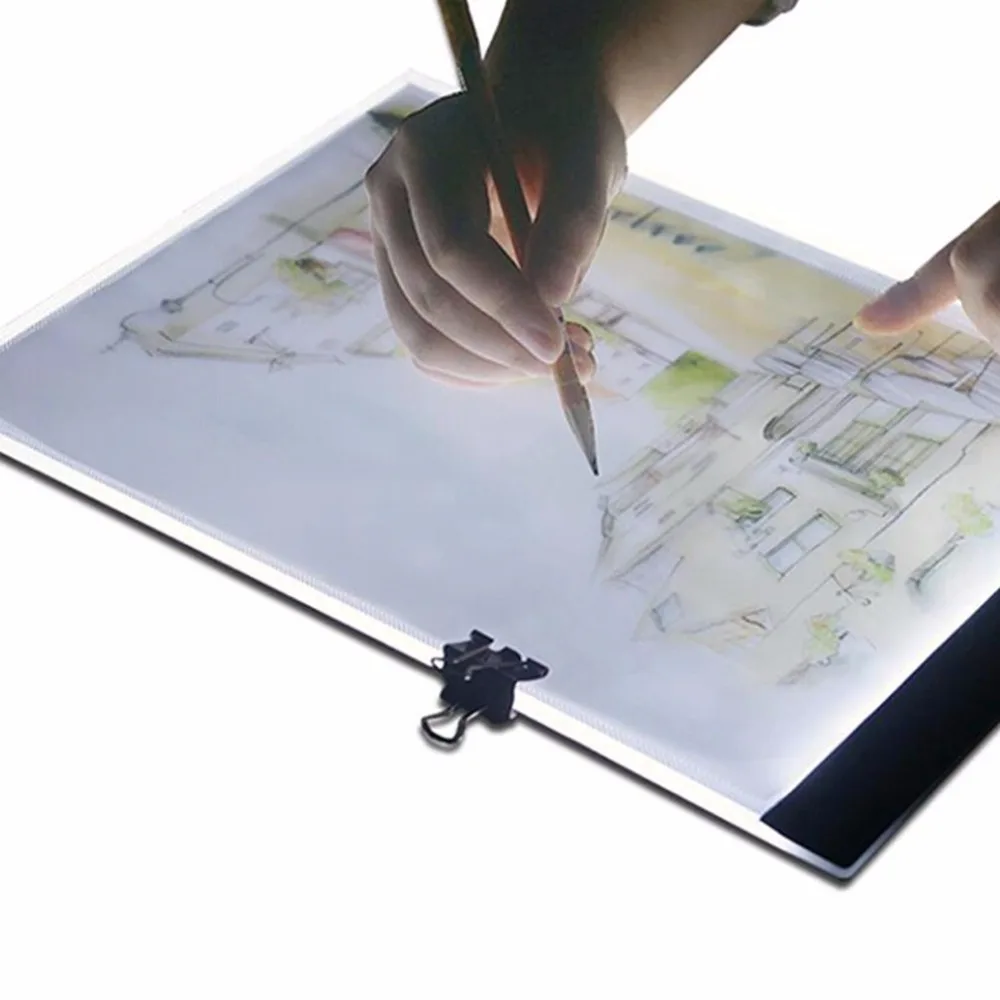 Светодиодный световой короб ist тонкий художественный трафарет доска планшет для рисования на плоской подошве доска для рисования со светодиодами питаемые через USB порт A4 копировальная станция