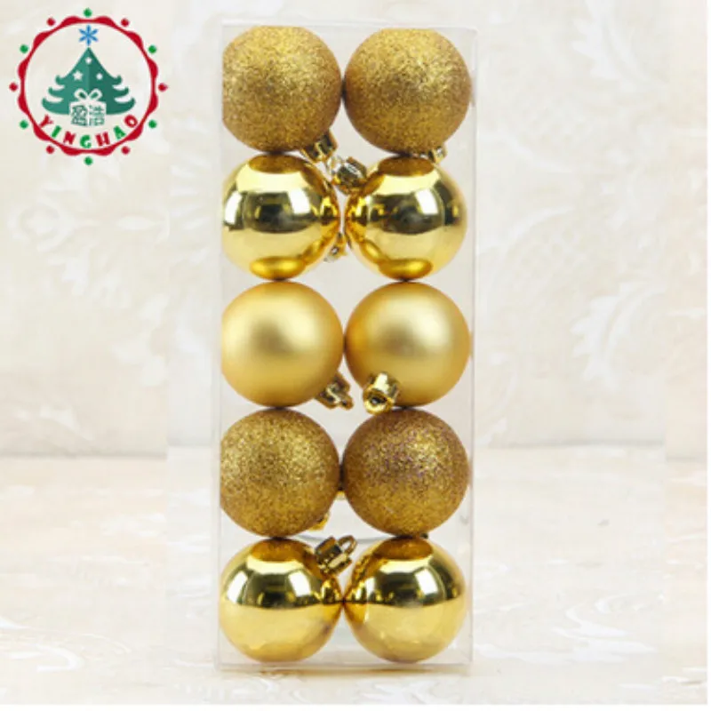 Adornos de Navidad 2019 Natal 5cm Bola de Adornos para el árbol de Navidad decoraciones de Navidad para la decoración del hogar