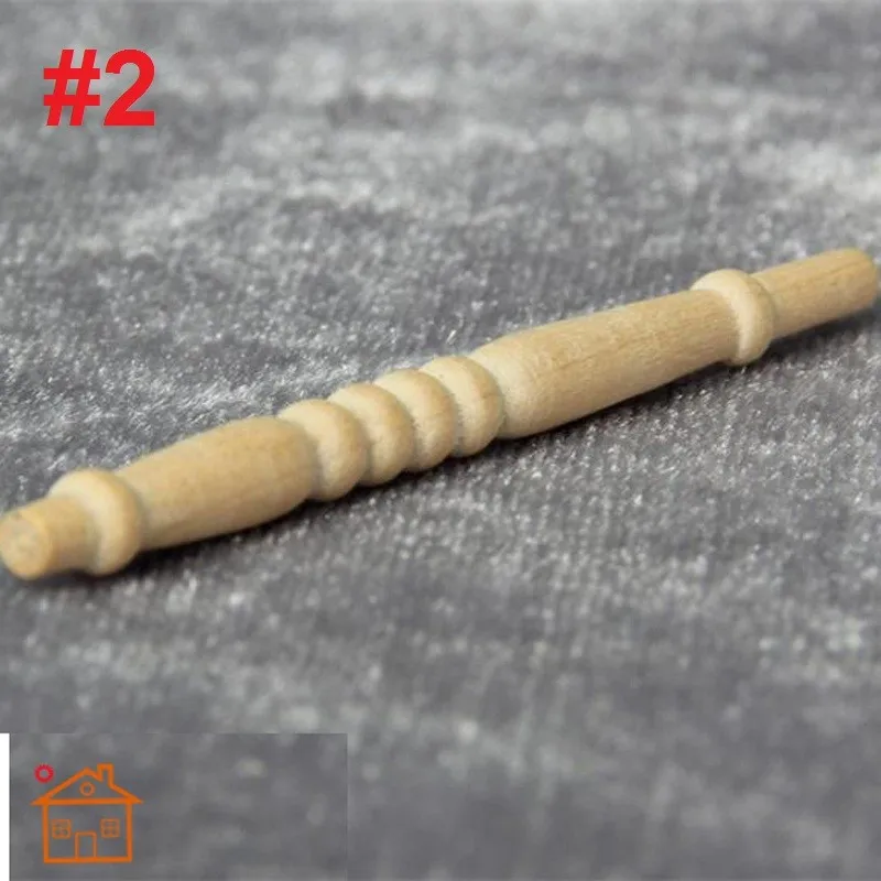 Spindles Balusters CLA70201 dollhouse 1/12 scale  wooden miniatures 12pc 